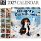🐶LAST DAY SALE: Only £8.99🎁Naughty Dachshunds 2027 Wall Calendar – 12 Months of Mischief, Mayhem & Sausage Dog Smiles