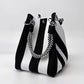 🏆👜 Limited-Time Sale: 50% OFF 🌴 Boho Striped Knit Bucket Handbag for Women – Handmade Summer Beach Shoulder Bag