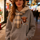 💖CHRISTMAS SALE 50% OFF!!🎁Cute Highland Cow Cozy Fleece-Lined Hooded Sweatshirt🦬