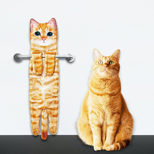 🐱Last Day Special Price!!🎅 Funny Cat Hand Towels