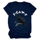 🏆LAST DAY SALE: Only £10.99!!🔥 Humorous Crow Graphic T-Shirt – Say It With a Caw!