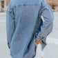 2025 Women's Casual Denim Button Down Distressed Jacket (Buy 2 Free Shipping)