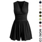 👗 LIMITED-TIME 50% OFF! 💐Women's Sleeveless V-Neck Ruched Waist Romper🏖️