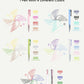 6 PCS Multi-Color Pen, 0.5mm Color Pen, 4-in-1 Multi-Color Ink Pen
