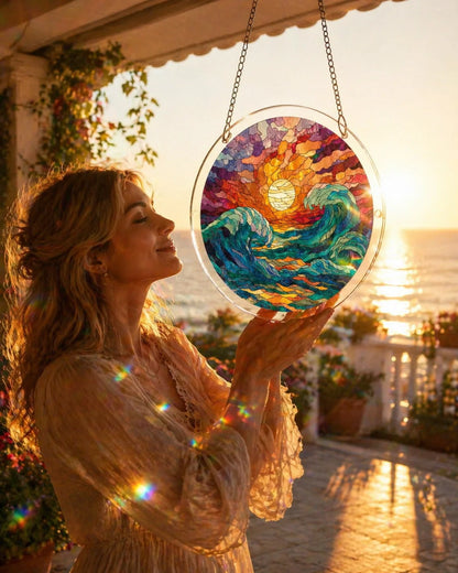 🔥LAST DAY 49% OFF ☀️🛍️Acrylic Jigsaw Puzzle Suncatcher 80 Pieces