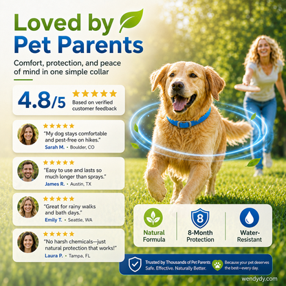 🔥⏰LIMITED TIME 50% OFF!🔥50K+ SOLD! Natural Essential Oil Pet Pest Repellent Collar🐶