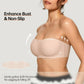 ⛱️Last Day Special Price ￡7.99!!💞Womens Strapless Bras Push Up Bandeau Bra Non Slip Wireless Supportive Padded Bras Seamless Comfortable Tube Jelly Bra