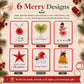 🏆🔥LAST DAY BUY 1 GET 1 FREE💖🎄 🧵Merry & Bright Christmas DIY Kit– Create Beautiful Handmade Holiday Cards ✨