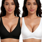 💗Summer Hot Sale - Only ￡9.99!!⚡50K+ SOLD💕 Jelly Wireless Womens Comfortable Wireless Bras Push Up Bralettes Seamless Tshirts Bras Deep V Everyday Bras