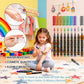 ⏰LIMITED SALE 70% OFF - BUY 2 GET 1 FREE!!🎨✨️10-Color Temporary Tattoo Markers Set