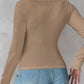 ⏰Last Call 49% OFF⚡70K+ SOLDWomens U-Neck Built-in Bra Long Sleeve Ribbed Top Shirts Elegant Skinny Fit Fabric