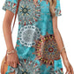 ⏰2026 Hot Sale 50% OFF💃Women's Casual V Neck Vacation Midi Dress With Pockets