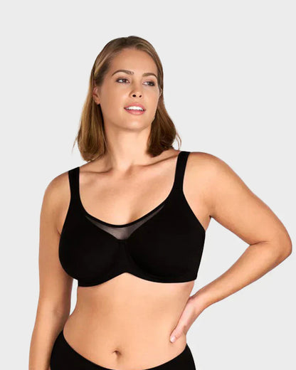 ⏳HOT SALE -BUY 1 GET 1 FREE !!!🖤Women's Elegant Sheer Full Coverage Non-padded Plus Size Bra