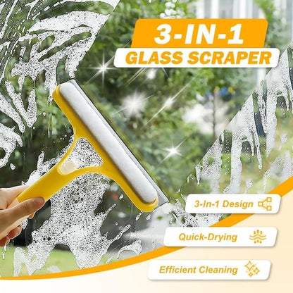💦LAST DAY SALE 60% OFF⚡50K+ SOLD💥🔥3 in 1 Window Cleaning Scraper
