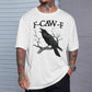 🏆LAST DAY SALE: Only £10.99!!🔥 Humorous Crow Graphic T-Shirt – Say It With a Caw!