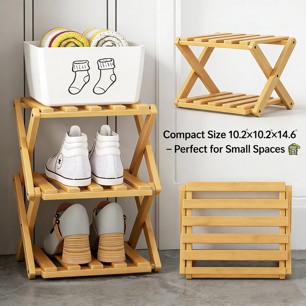 👟The 9-Tier Bamboo Rack: 3-Tier, 6-Tier, and 9-Tier No-Assembly Storag ...