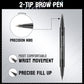 💖BUY 1 GET 1 FREE-Each Only ￡4.49!! 💖2-in-1 4D Eyebrow Pencil (Natural Brow Makeup and Eyelash Line)