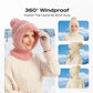⏰Black Friday Mega Deal – ￡12.99!!💖Women's Winter One-Piece Knitted Beanie Scarf Mask