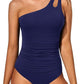 💖LAST DAY SPECIAL PRICE: ￡13.99!!💖One Shoulder One Piece Swimsuit for Women👙