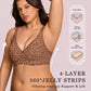 🏆SUMMER HOT SALE 60% OFF 🔥Super Firming Leopard Print Jelly  Bra | Women Wirefree Bras 👍No More Sagging Breasts