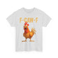 💥Surprise Price: Only £10.99!!🐓F-Caw-F😍Humorous Chicken Pattern T-Shirt🖤