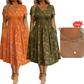 🌺LAST DAY SALE ONLY￡15.99!!🌿Women's V-Neck Floral Print Dress with Twist Waist