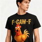 💥Surprise Price: Only £10.99!!🐓F-Caw-F😍Humorous Chicken Pattern T-Shirt🖤