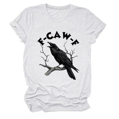🏆LAST DAY SALE: Only £10.99!🔥 Humorous Crow Graphic T-Shirt – Say It With a Caw!