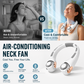 ⏰Last Day Special Price ￡12.99!!❄Neck Air Conditioner Fan – Ultra‑quiet, 360° rotating, 3 speeds. Hands‑free cooling, long battery. Summer essential! 😎🌬️