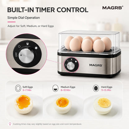 ⏳LAST DAY SALE 50% OFF ⏰🍳Multifunctional Egg Steamer with Clear Lid