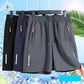 🔥HOT SALE 70% OFF🥰 Men's Elastic Summer Shorts💎Breathable, Zippered Pockets & Stretch Fit🩳❄️