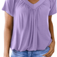 ✨Women's Casual Short Sleeve V Neck Basic T-shirts