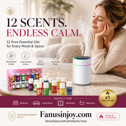 🔥Limited Time 50% Off🎁🌺The fresh scent lifts your mood！🌷12-Pack Water Soluble Essential Oils Set
