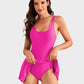 👙2026 Summer Hot Sale 50% OFF💃Women's One Piece Tummy Control Tie Knot Swimsuit