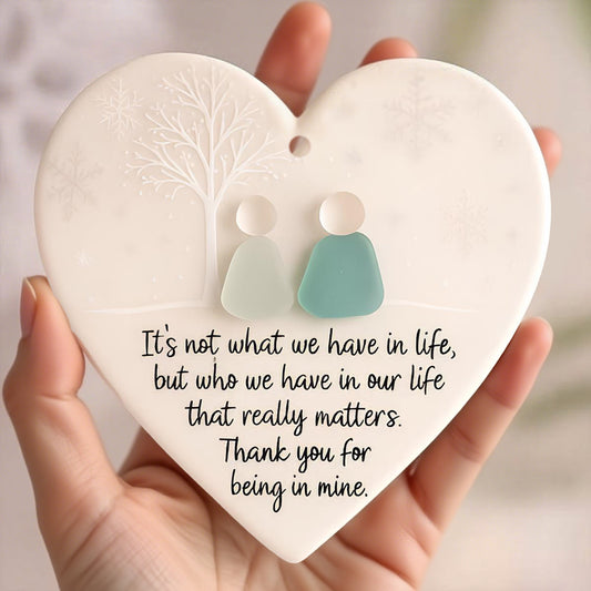 Heart-Shaped Sea Glass Friendship Decor🌊✨