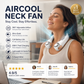 ⏰Last Day Special Price ￡12.99!!❄Neck Air Conditioner Fan – Ultra‑quiet, 360° rotating, 3 speeds. Hands‑free cooling, long battery. Summer essential! 😎🌬️