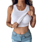 💖Last Day Special Price ￡8.99!!💖Ribbed Stretchy Tank Top with Shelf Bra