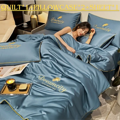 😎Get Ready For Summer🛏️ Summer Simple Ice Silk Quilt❄️
