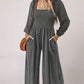 🏆LAST DAY ￡19.90 💎Women's Casual Long Sleeve Wide Leg Pants Jumpsuit