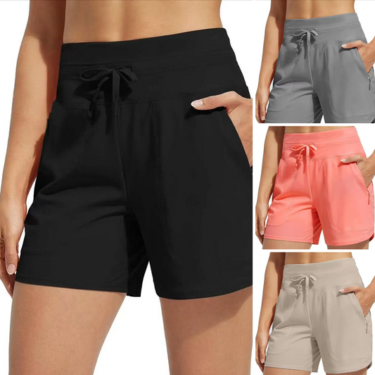 🌞🏊Summer Essentials 50% OFF🧊Women's High-Waisted Quick-Dry Swim Shorts
