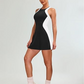 ⏳Time-limited Special⏰Color-Blocking Slim Mini Dress & Shorts Set