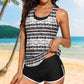 Women's Comfortable Printed Bikini 3-Piece Set