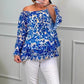 ✨2026 Fashion New 50% OFF💝Printed One-Shoulder Long Sleeve Women's Chiffon Shirt