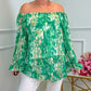✨2026 Fashion New 50% OFF💝Printed One-Shoulder Long Sleeve Women's Chiffon Shirt
