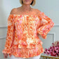✨2026 Fashion New 50% OFF💝Printed One-Shoulder Long Sleeve Women's Chiffon Shirt