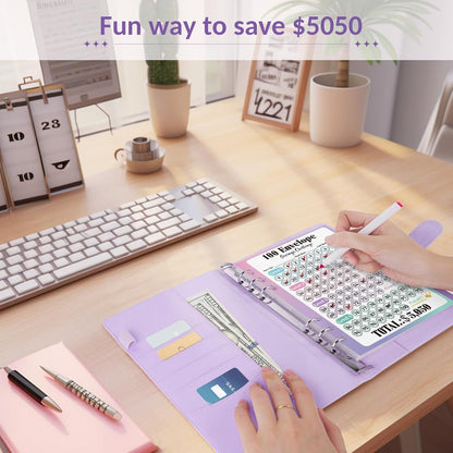 🔥LAST DAY SALE £6.99!!⚡50K+ SOLD!💝Savings Challenges Book with Envelopes💸