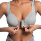 ❤️Adjustable Front Closure Push-Up Bra Wire-Free, Seamless & Side Support for Daily Wear, Spring-Summer Comfort