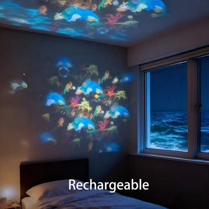 🥳2026 HOT SALE 50% OFF- ￡10.99!!💥🎉Dynamic Rotating LED Projector Light – Auto Rotating Dynamic Effect, Bright & Soft Lighting, Wide Application for Party & Home Decor ✨