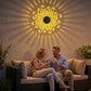 🔥This Week's Special Price ￡11.99 !!!🌞💡Solar Mandala Wall Light Outdoor Garden Fence Projector Lamp Patio Ambient Decor✨