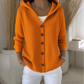 Women's Hooded Button-Up Knit Cardigan